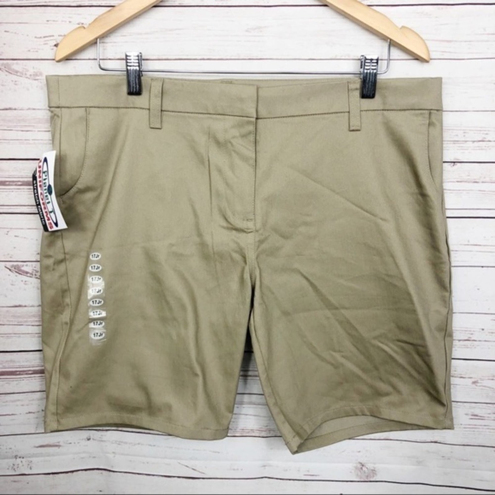 3/$12 Planet T Uniform Khaki Shorts Size 17Jr.